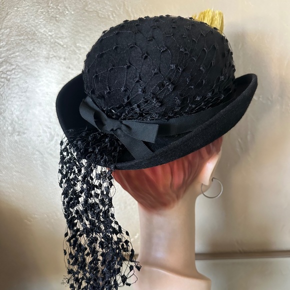 DAPPER 1940s\' BLACK FELT \